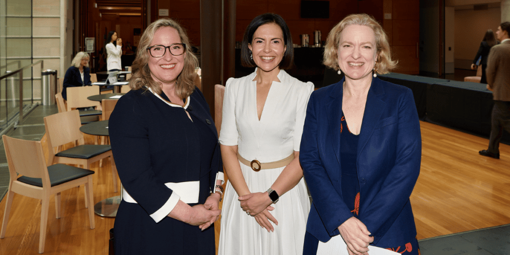 From the left: Libby Hackett, Prue Car, and Verity Firth