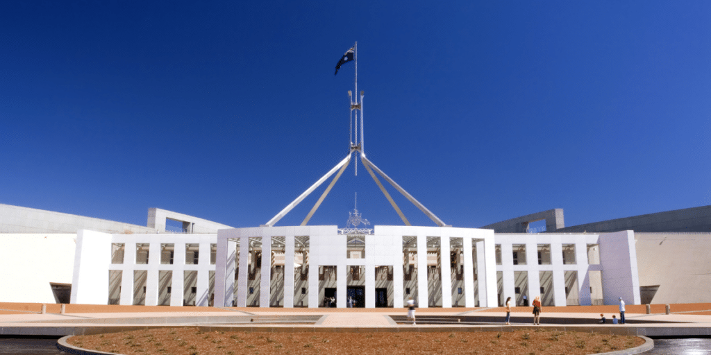 Parliament House of Australia.