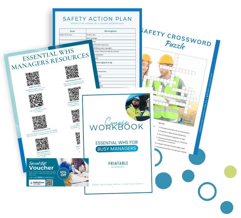 Essential-WHS-Training-for-Busy-Managers-Bonuses- Dowell-Solutions-Kylie-Dowell