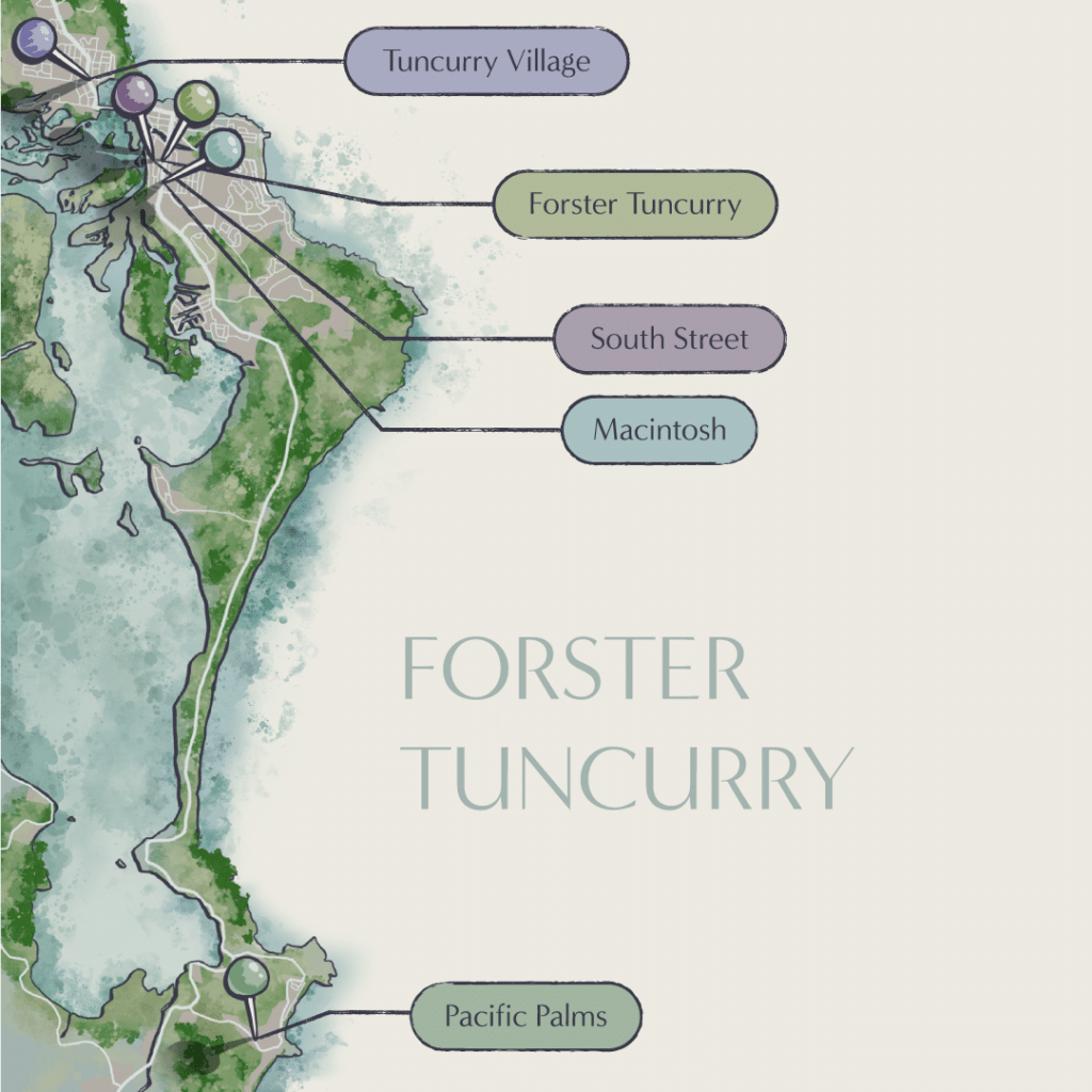 Local area map of FTMC locations.