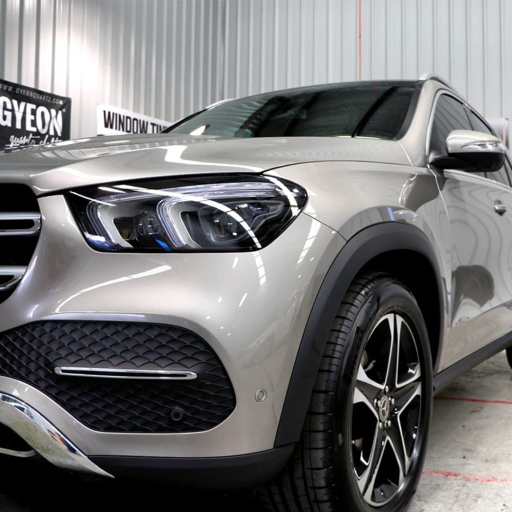 Mercedes-Benz side view.