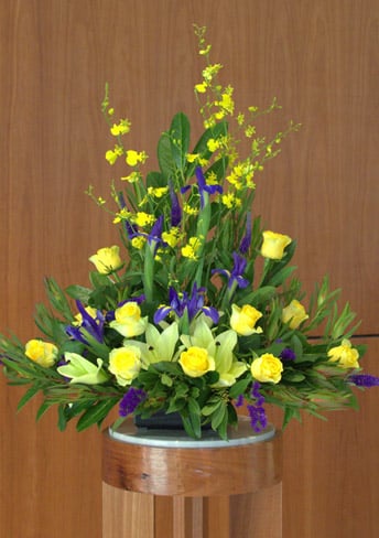 Flowers inside.