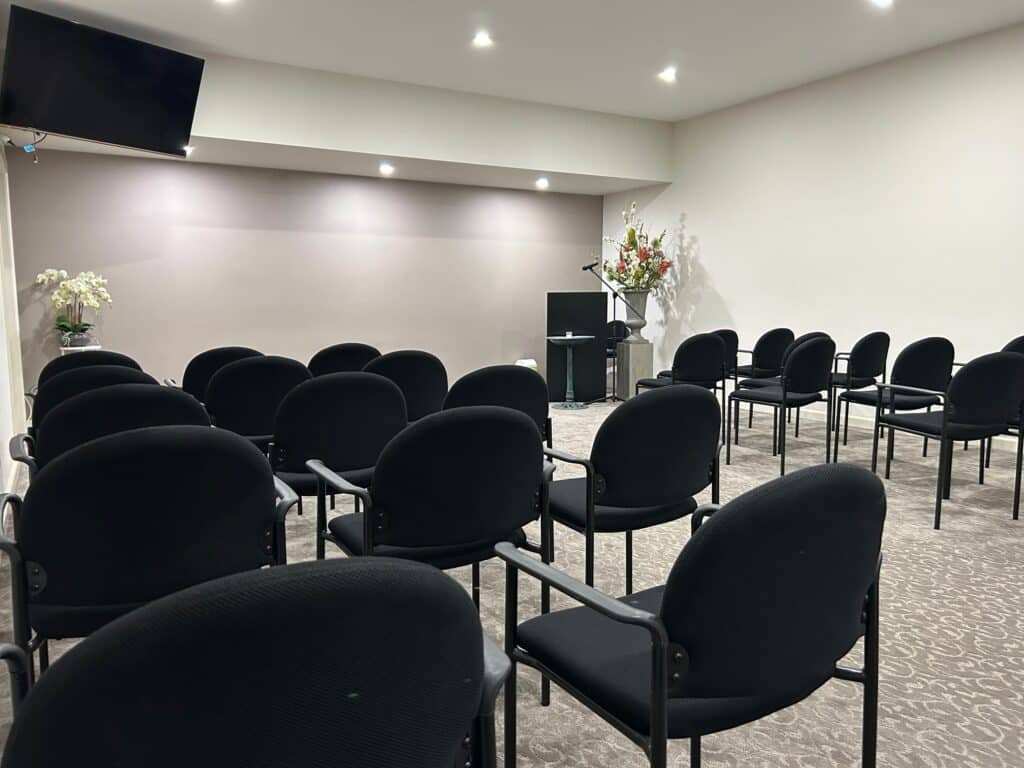 Modern office interior with sleek furniture