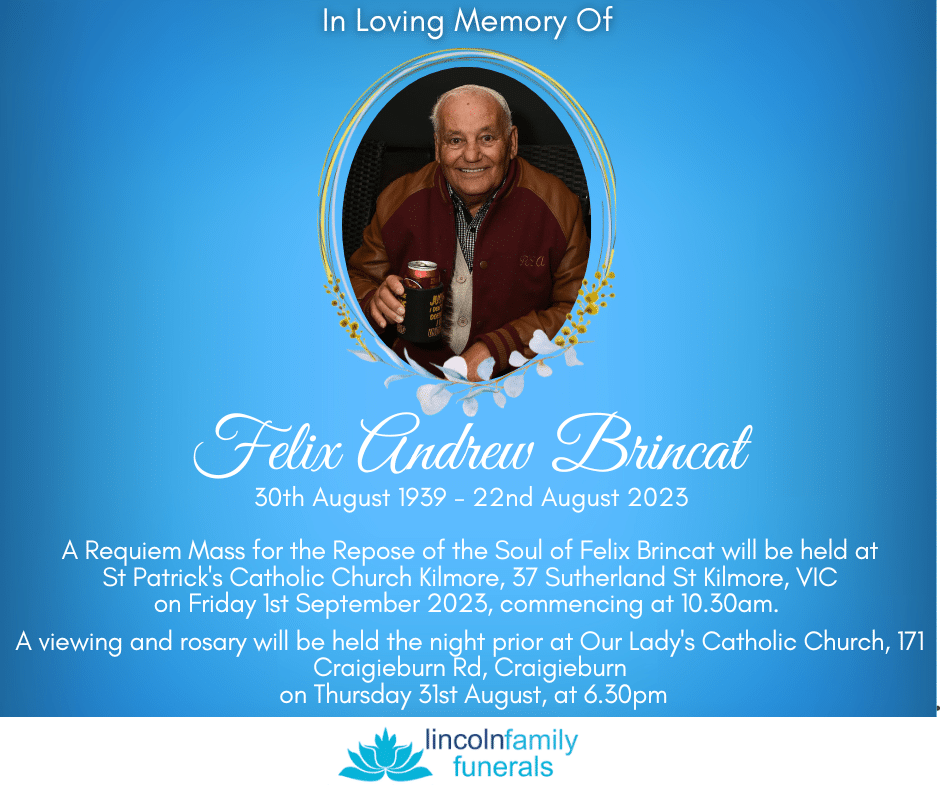 Dark blue memorial service template