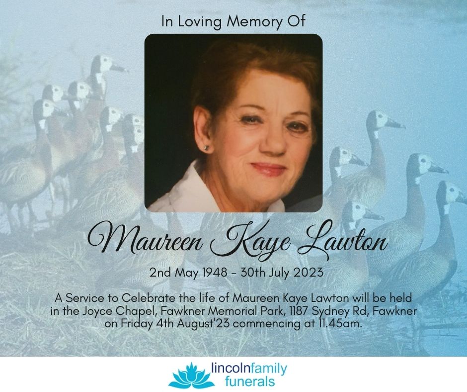 Blue memorial template with woman's photograph
