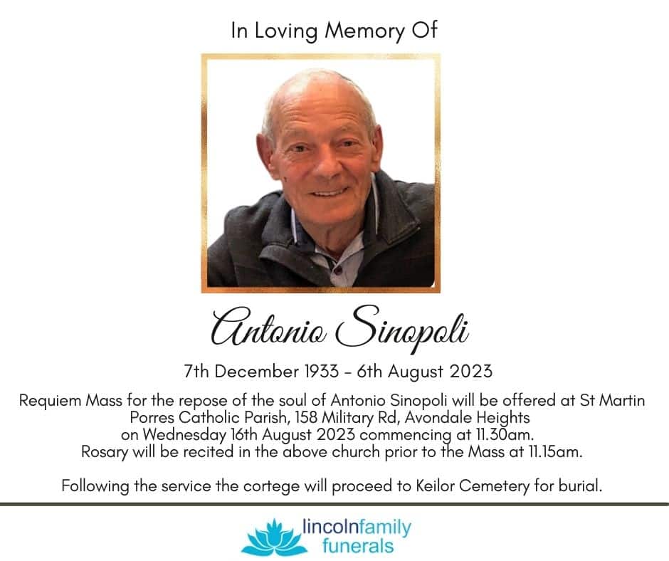 Memorial service template with portrait area