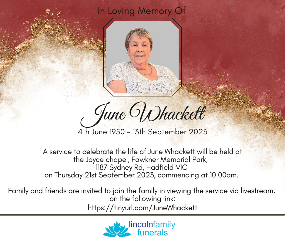 Memorial service template with elegant typography