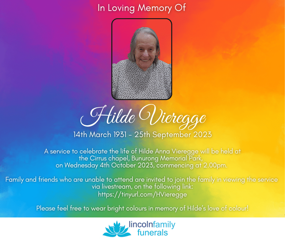 Orange to purple gradient memorial template background