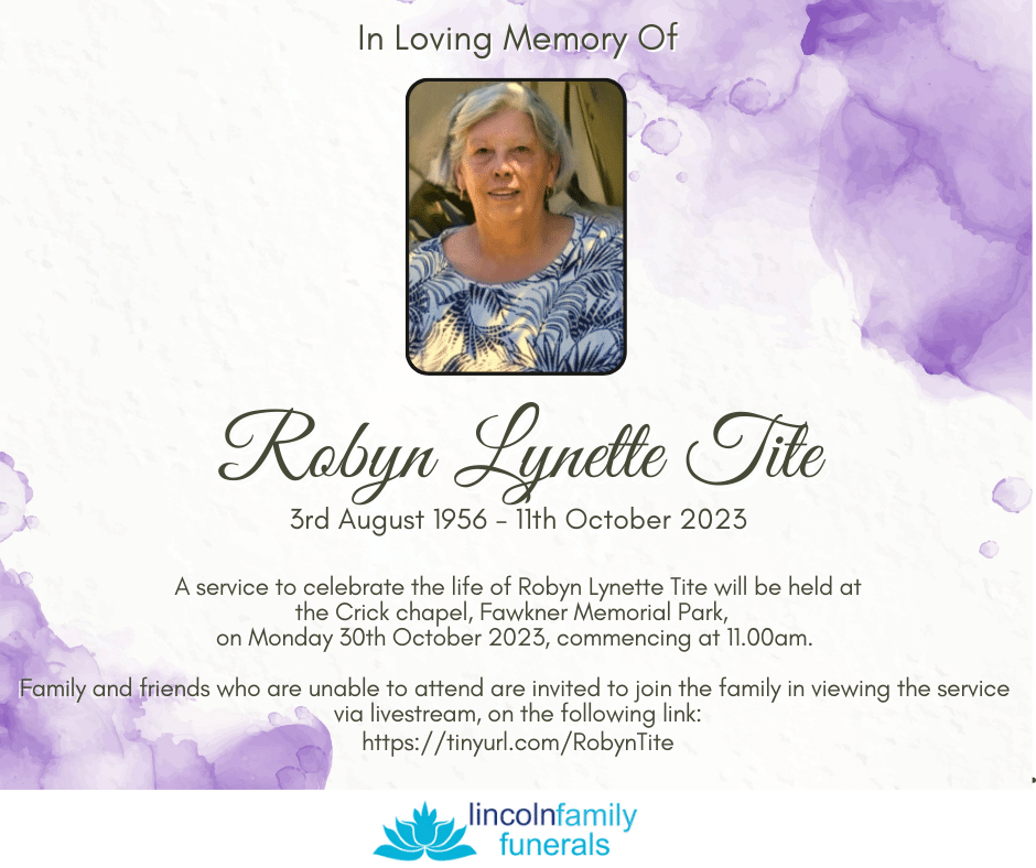 Purple and pink gradient memorial template