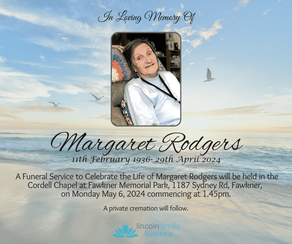Light blue memorial service template with elegant design