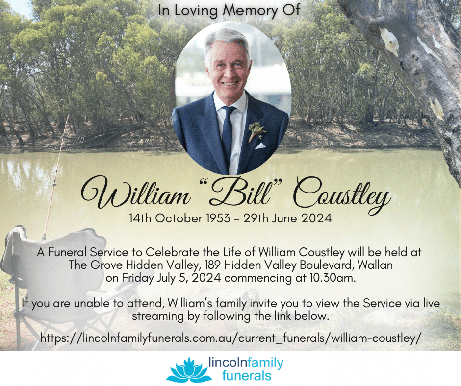 Elegant memorial template with cursive text and floral elements