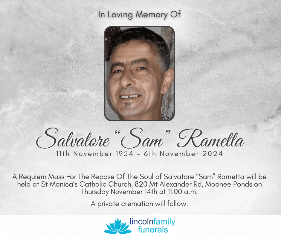 Simple memorial service template with beige background and photo frame