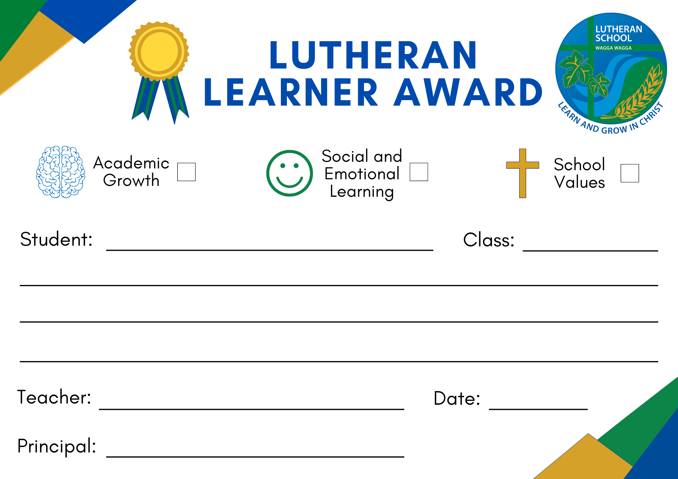 Week 5 - Lutheran School Wagga Wagga
