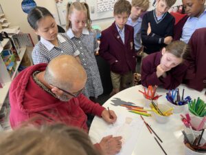 School Student Art Workshops by Owen Lyons Wiradjuri Art - student cultural awareness