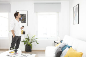 Control roller blinds with an app.