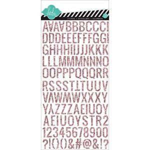 Heidi Swapp Pink Glitter Alpha - Small