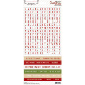 Teresa Collins Candy Lane Alpha Label Stickers