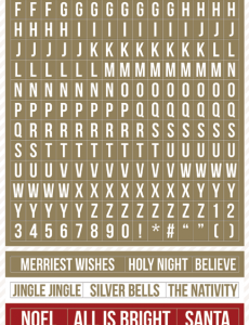 Teresa Collins Tinsel and Company Alpha and Label Stickers