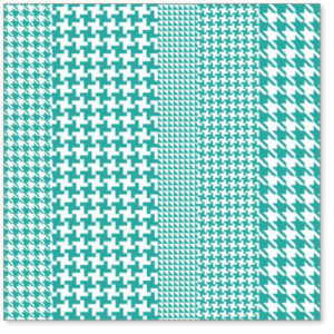 Hambly Screen Prints Houndstooth Teal
