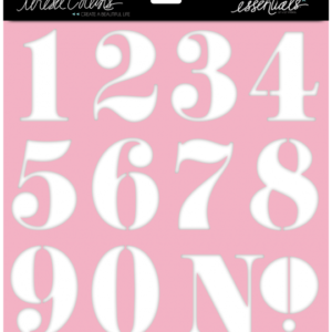 Teresa Collins Signature Essentials 12 x 12 Stencil Numbers