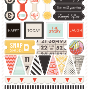 Teresa Collins Something Wonderful Decorative Stickers 32 pcs