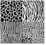 Hambly Screen Prints Animal Patchwork Black