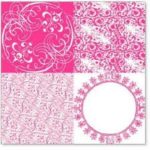 Hambly Screen Prints Vintage Patchwork Pink