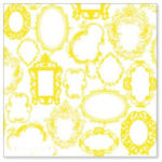 Hambly Screen Prints Frame Wallpaper Yellow
