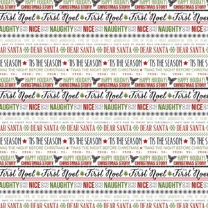 Teresa Collins Candy Lane Doubled Sided 12 x 12 Pattern Paper Word Art