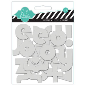 Clear Pop Alphabet Grey