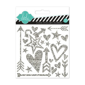 Silver Puffy Shape Stickers