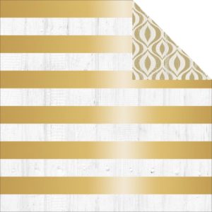Teresa Collins Tinsel and Company Double Sided 12 x 12 Pattern Paper - Stripes