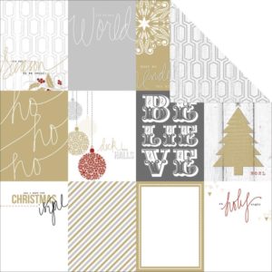 Teresa Collins Tinsel and Company Double Sided 12 x 12 Pattern Paper - Cards