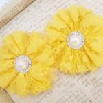 Manorhouse House Ballerina Tulle Flower Bright Yellow