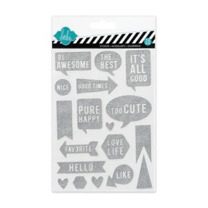 Heidi Swapp Glitter Shapes Bubbles Stickers
