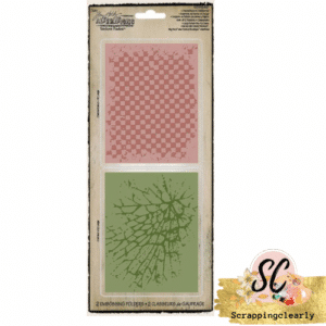 Tim Holtz Alterations Texture Fades Checkerboard and Cracked