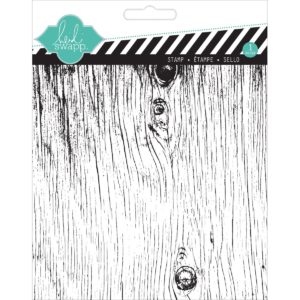Heidi Swapp Clear Stamp Woodgrain