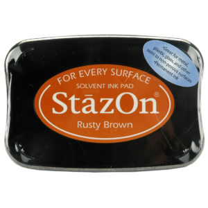 StazOn Archival Solvent Ink Pad Rusty Brown