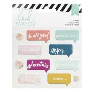 Heidi Swapp Wanderlust - Puffy Speech Bubble Stickers