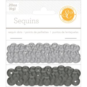 Studio Calico Sequins - Black/Grey
