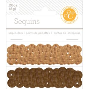 Studio Calico Sequins - Woodgrain