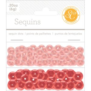 Studio Calico Sequins - Red/Pink