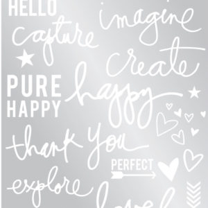 Heidi Swapp Wanderlust - Capture Rub On Foil Kits