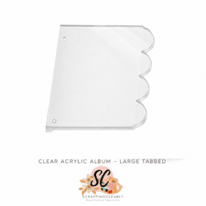 Scrapping clearly Acrylic Albums - Small Scallop