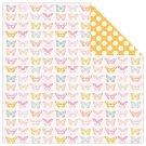 Pink Paislee Bella Rouge 12" Patterned D/S Paper - Beautiful