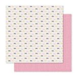Pink Paislee Bella Rouge 12" Patterned D/S Paper - Pretty Bows