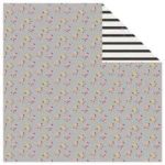 Pink Paislee Bella Rouge 12" Patterned D/S Paper - Pretty
