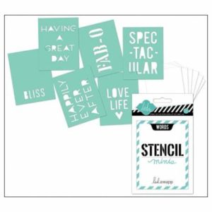 Heidi Swapp 4 x 4 Stencil Set Insta Words