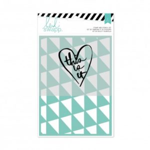 Heidi Swapp Wanderlust This is it Stamp & Stencil set
