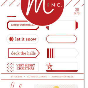 Heidi Swapp MINC Christmas - Mini Sticker Label